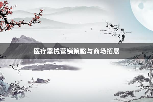医疗器械营销策略与商场拓展